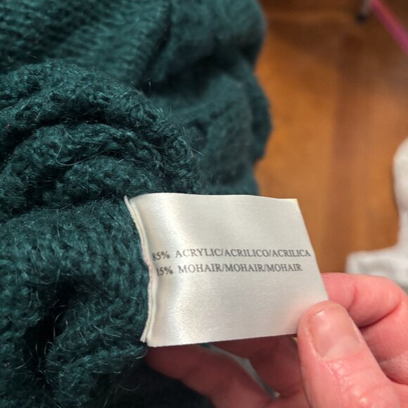 Turquoise V-neck sweater dress size small - Picture 4 of 4